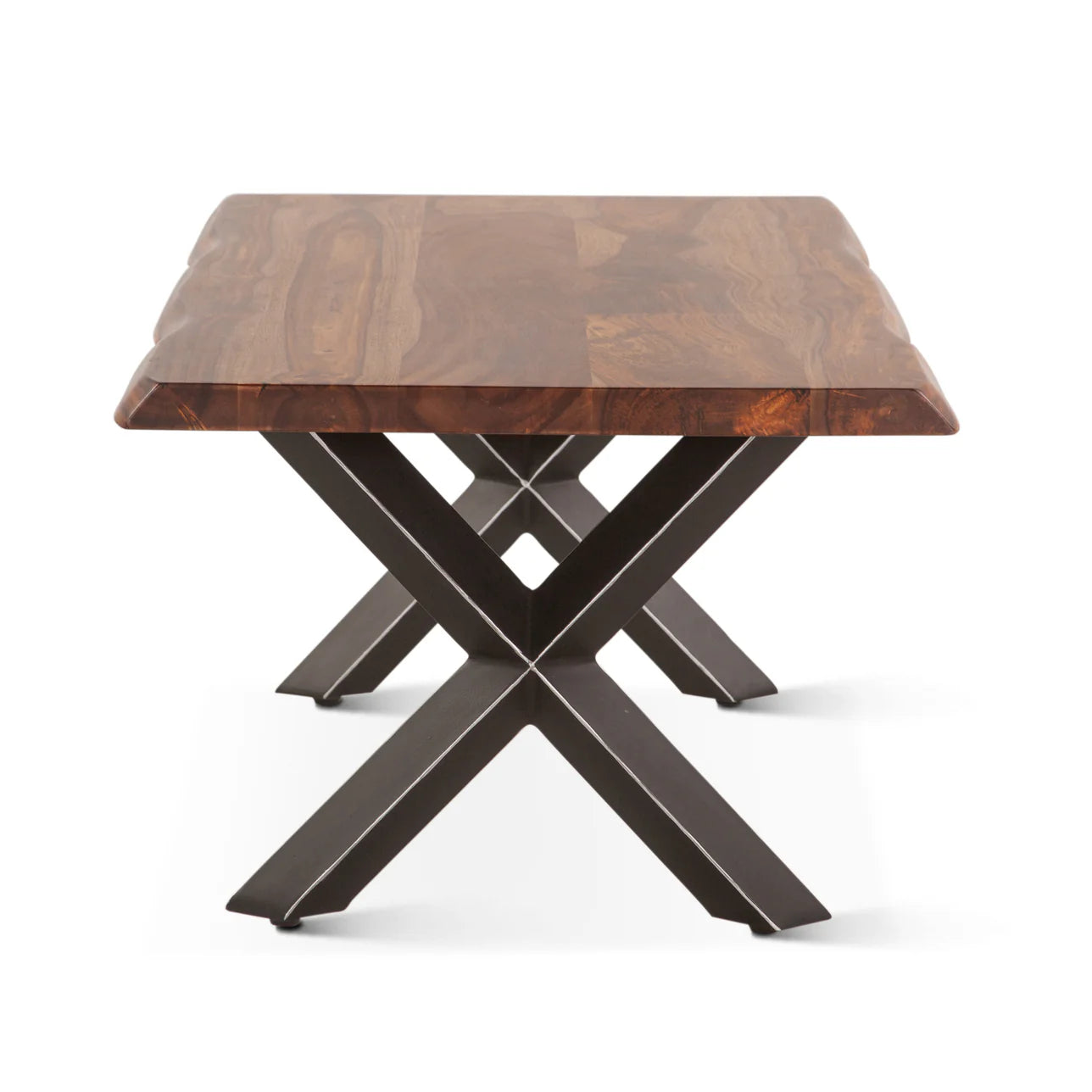 Elegant Live Edge Solid Wood Coffee Table and Center Table - Furnishiaa -  -
